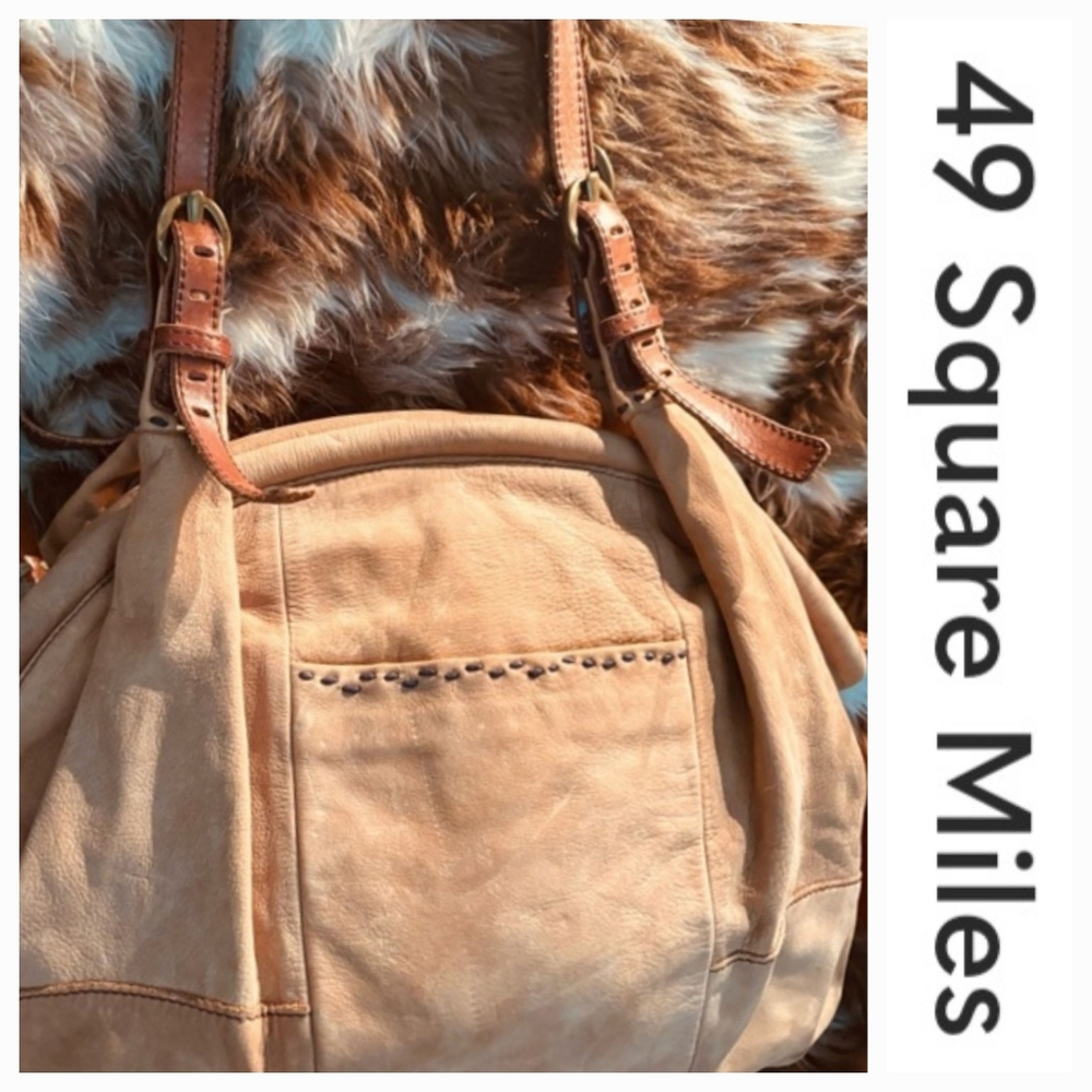 49 SQUARE MILES Washed Italian Leather Bag